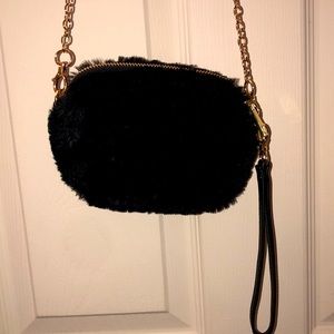 Faux fur purse